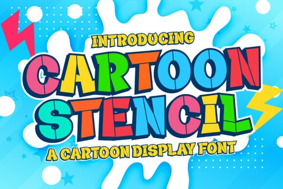 Cartoon Stencil: A Playful Display Typeface for Bold Editorial Design