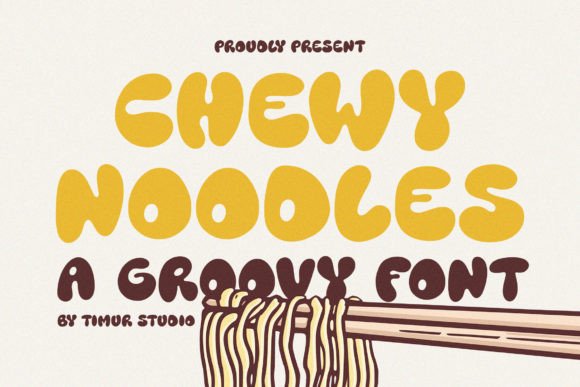 Chewy Noodles: The Retro Display Font for Bold Campaigns