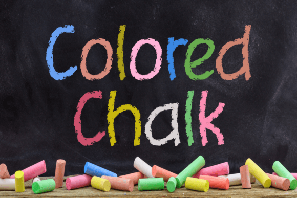 Colored Chalk: A Handwritten Display Font for Editorial Design