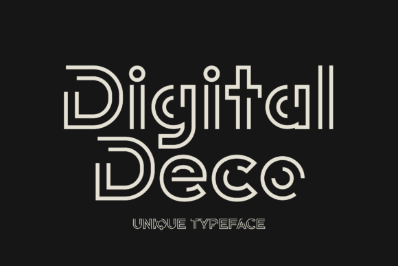 Digital Deco: A Premium Display Typeface for Modern Editorial Design