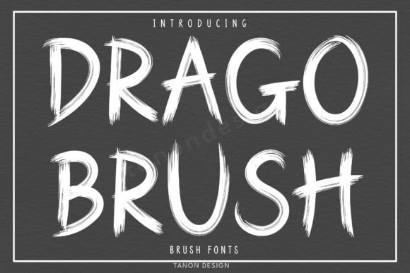 Drago Brush: A Handwritten Typeface for Editorial Design