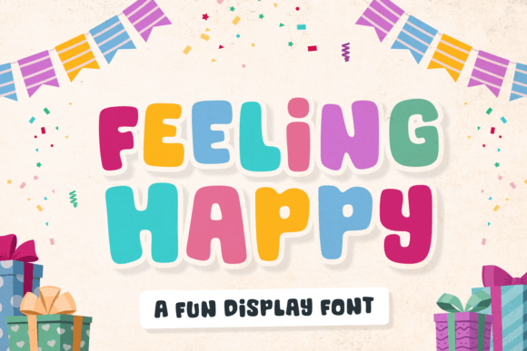 Feeling Happy: A Whimsical Display Typeface for Joyful Brands