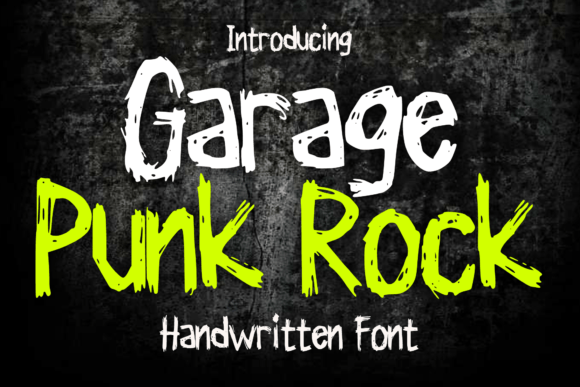 Garage Punk Rock: A Bold Display Typeface for Editorial Design