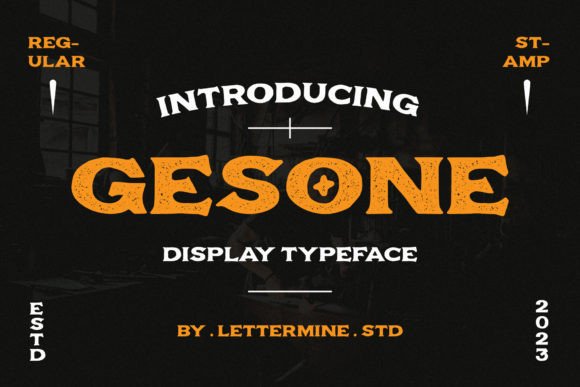 Gesone: A Vintage Typeface for Modern Editorial Design