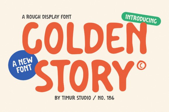 Golden Story: A Bold Display Typeface for High-Impact Campaigns