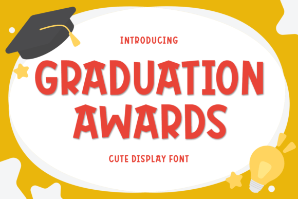 Graduation Awards Typeface: A Vibrant Display Font for Digital Brands