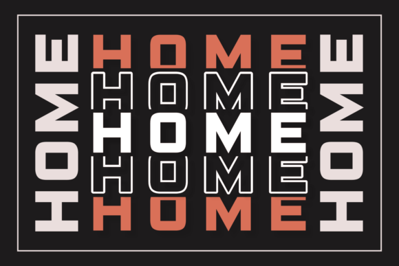 Home Stacked Style: A Modern Display Font for Polished Web Layouts