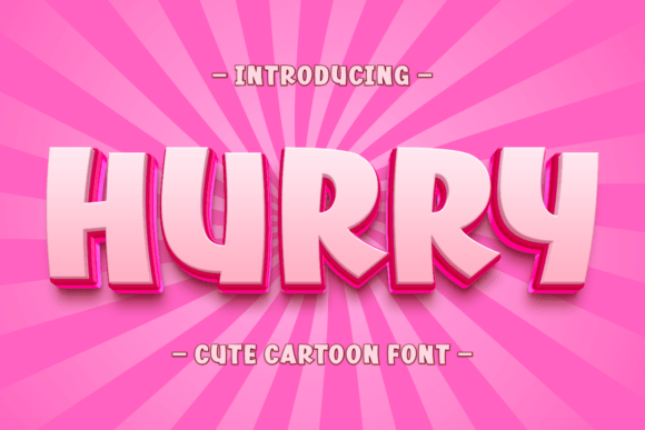 Hurry Font: A Vibrant Typeface for Handmade Product Branding
