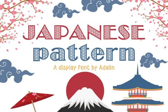 Japanese Pattern: A Playful Display Font for Creative Branding