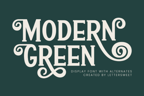 Modern Green: The Display Typeface for Engaging Web Design