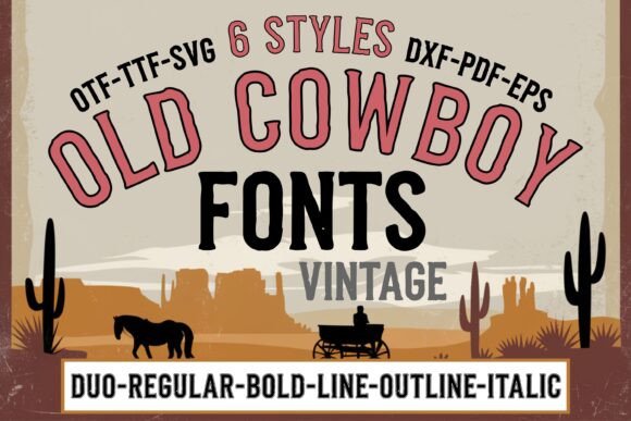 Old Cowboy Bundle: The Perfect Typeface for Rustic Branding
