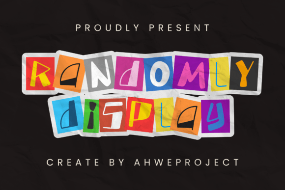 Randomly: A Playful Display Typeface for Editorial Design
