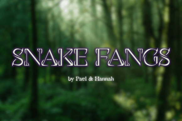 Snake Fangs: The Sharp Display Font for Bold Editorial Design