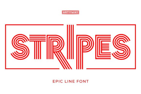 Stripes: A Bold Display Typeface for Modern Web Design